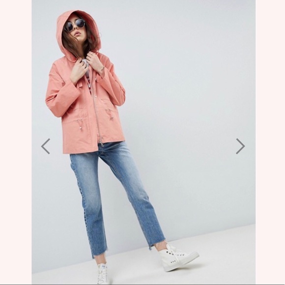 NWT ASOS DESIGN Tie Waist Rainwear Jacket - Picture 3 of 6